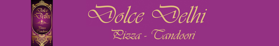 Dolce Delhi banner met logo